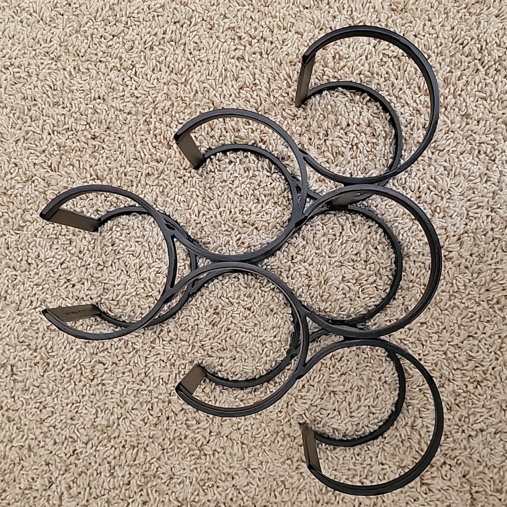 Black Wrought Iron Wine Rack